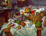 Paul Cezanne Vessels, Basket and Fruit oil painting picture wholesale